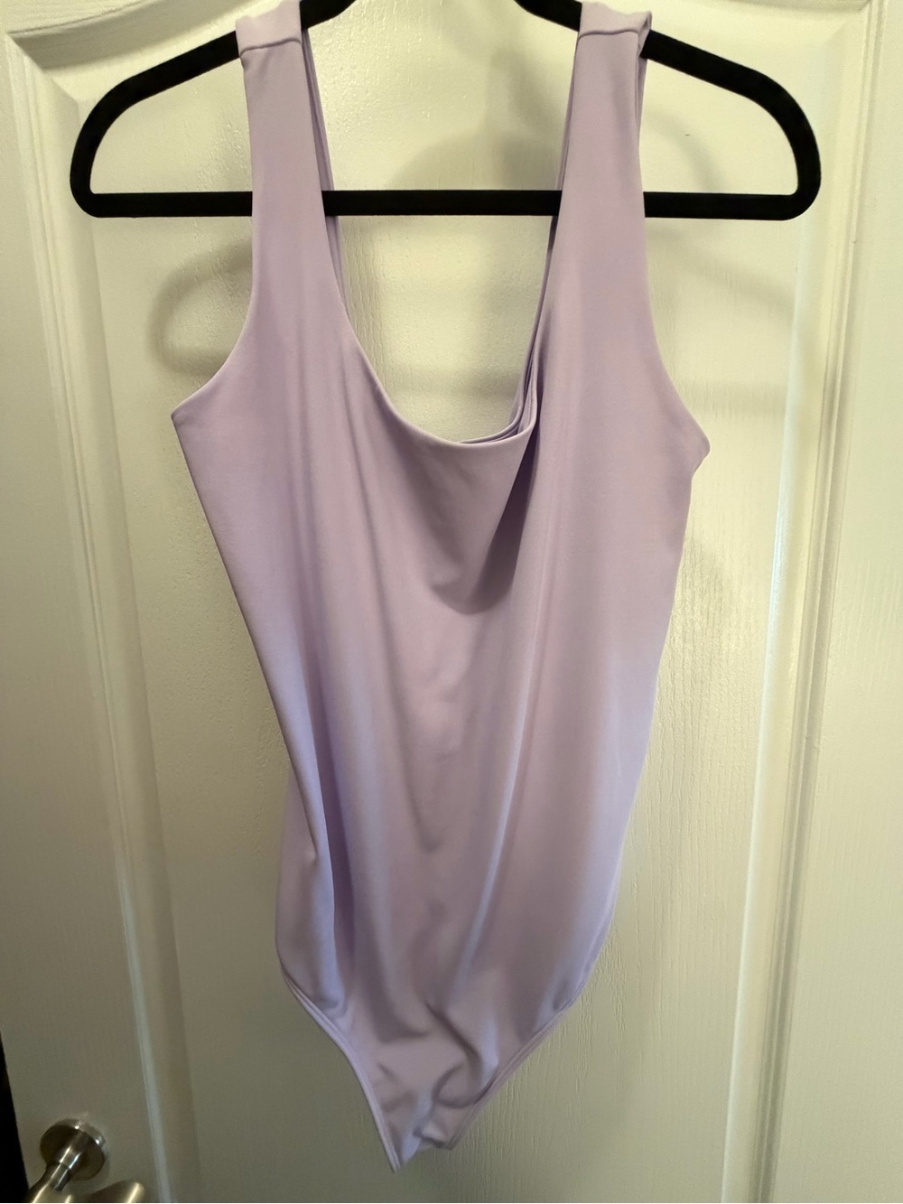 Express Lavender Scoop-Back Bodysuit